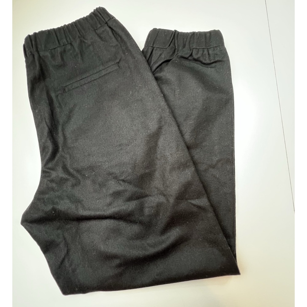 COS Pants Women Size 8 Black Wool Blend Front Pocket Jogger Pleated Ankle Modern